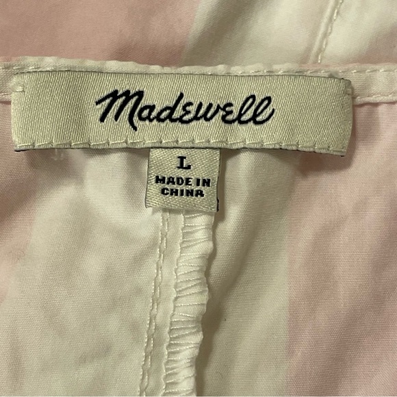 MADEWELL Mosswood Jumpsuit in Striped Pink White - Picture 8 of 11